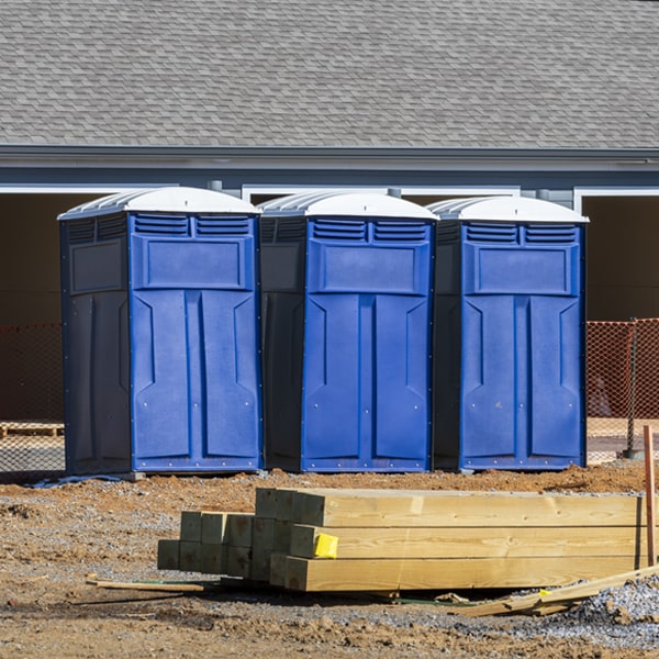 what is the expected delivery and pickup timeframe for the porta potties in Gilead NE